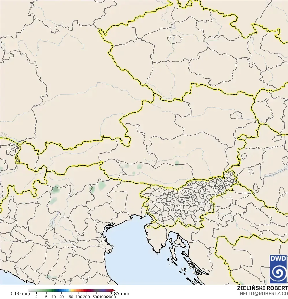 ICON modelo - Austria, Acumulación de precipitación