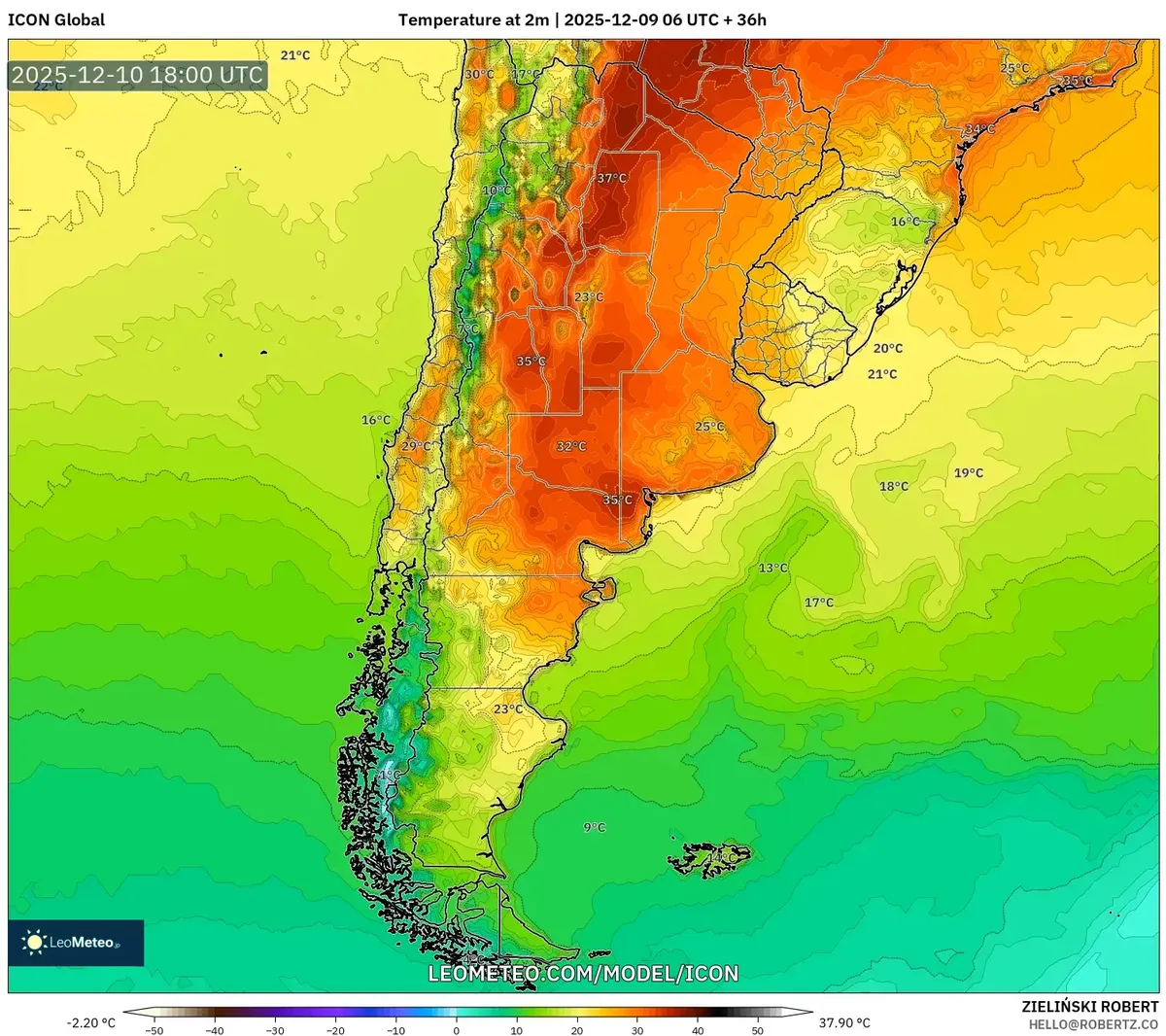 "Pronóstico de Temperatura para Áreas del Norte"