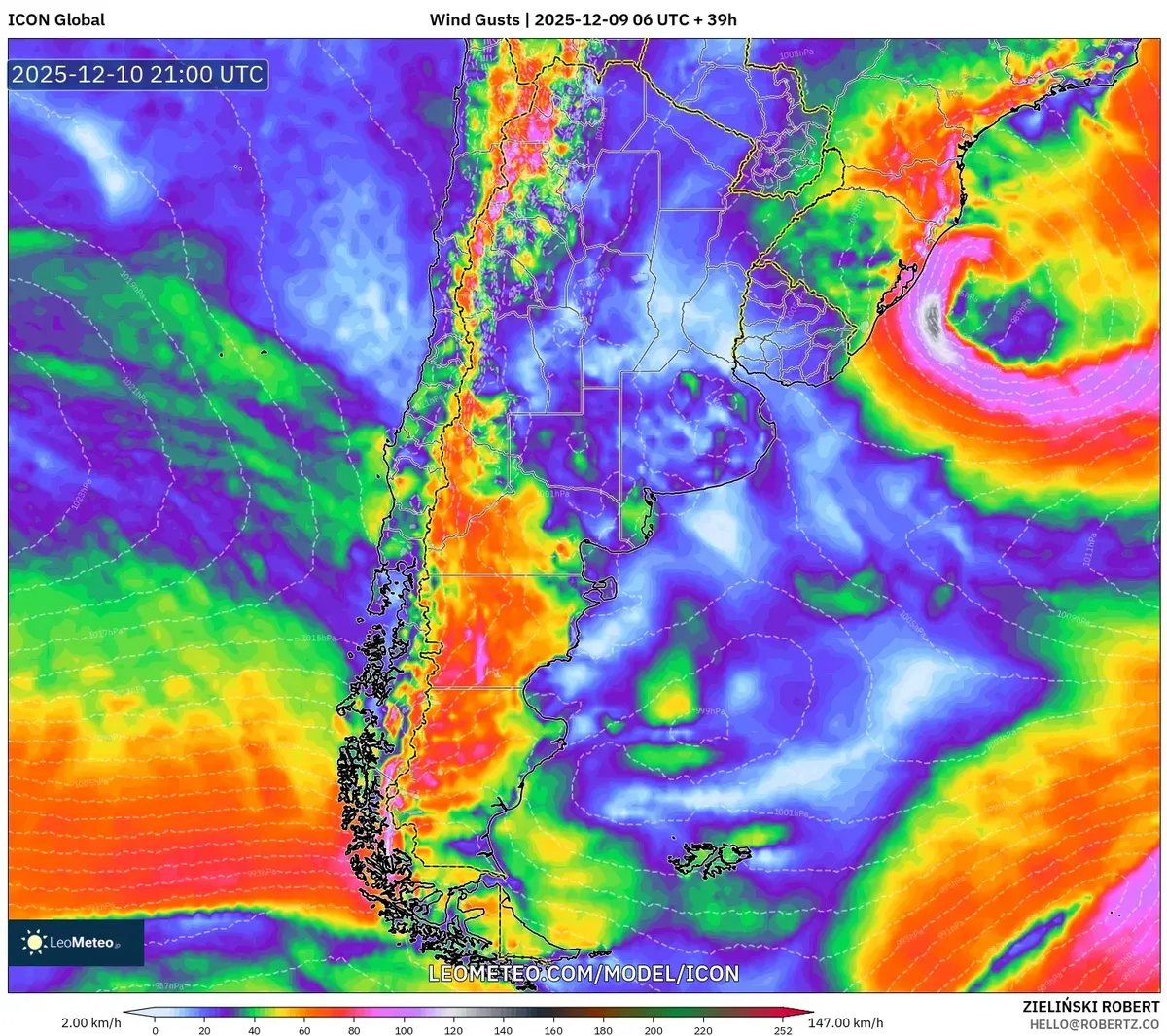 Ráfagas de viento costero de hasta 140 km/h – Pronóstico de tiempo extremo 2025-12-09